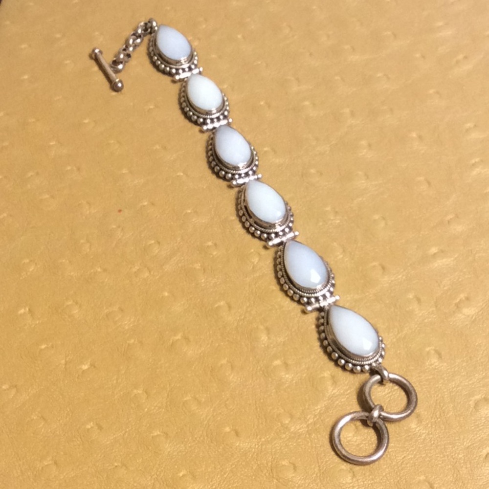 😍925 Silver & Blue Quartz Bracelet😍NWOT